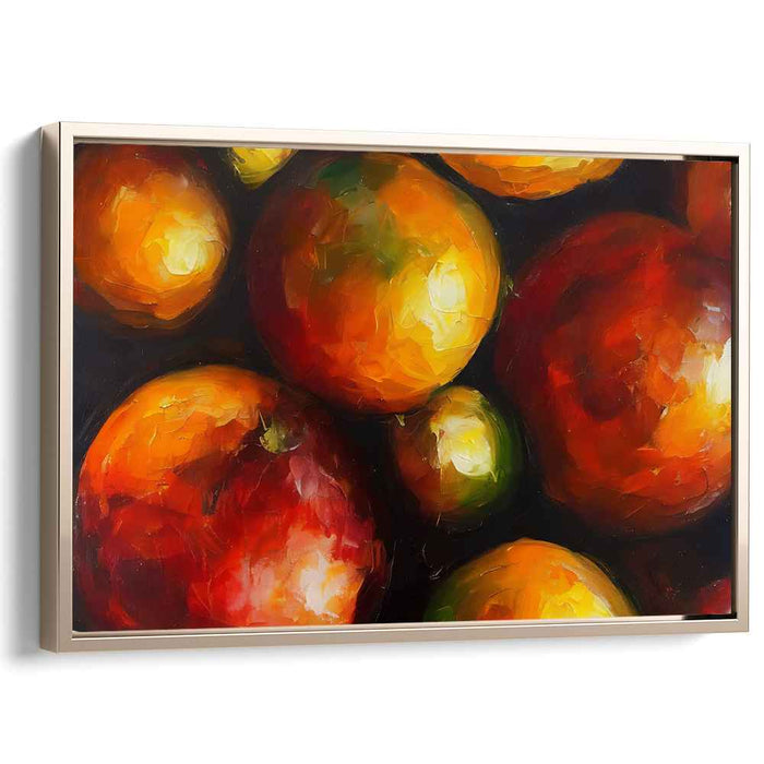 Orange Abstract Print #137