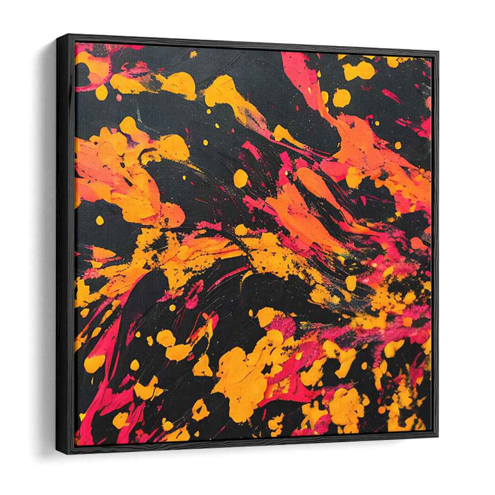 Vibrant Enigmatic Transcendence: Dynamic Abstract Expressionist Canvas Art Print