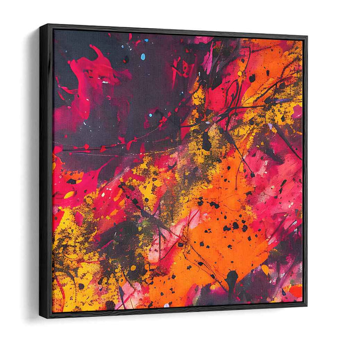 Orange Abstract Splatter #008