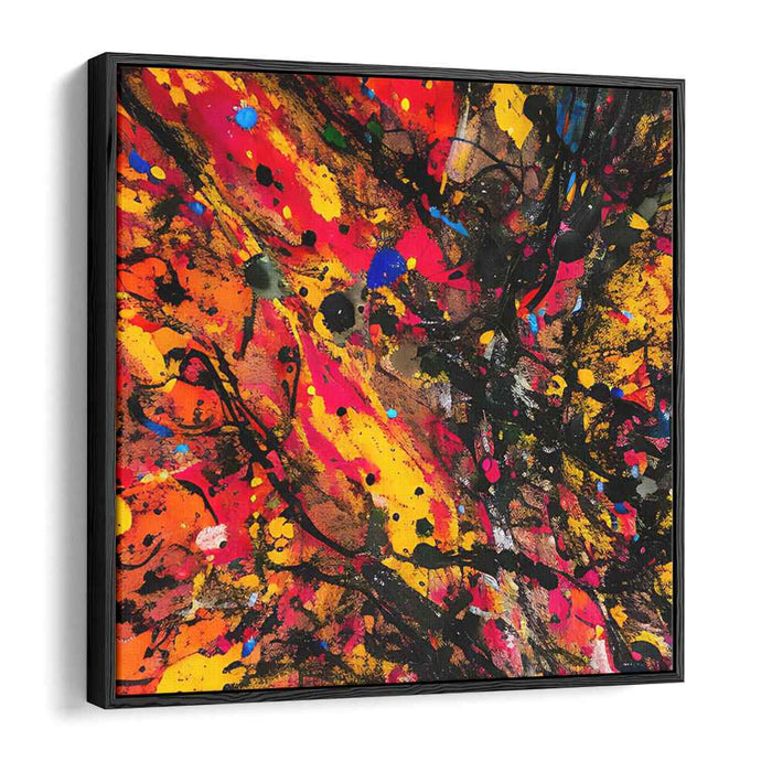 Colorful Emotions Explosion: Abstract Expressionist Canvas Art Print