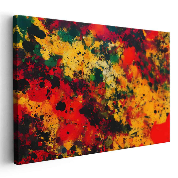 Orange Abstract Splatter #106