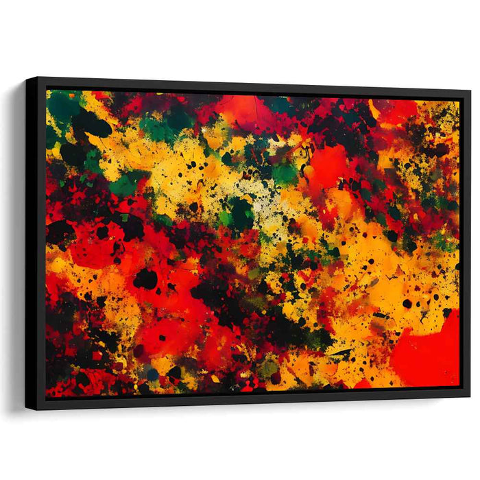 Orange Abstract Splatter #106