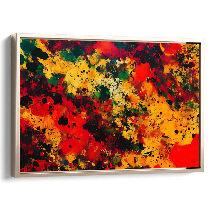 Orange Abstract Splatter #106