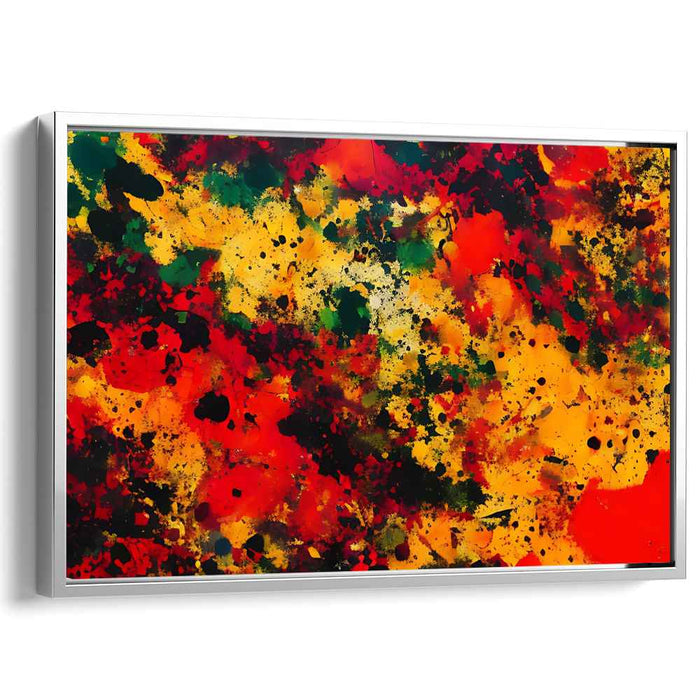 Orange Abstract Splatter #106