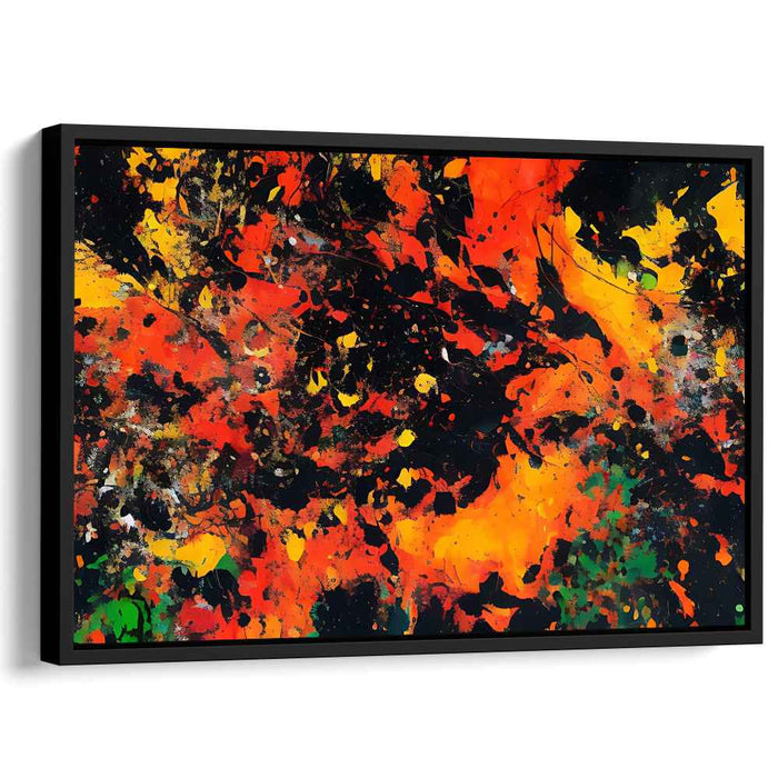 Orange Abstract Splatter #108