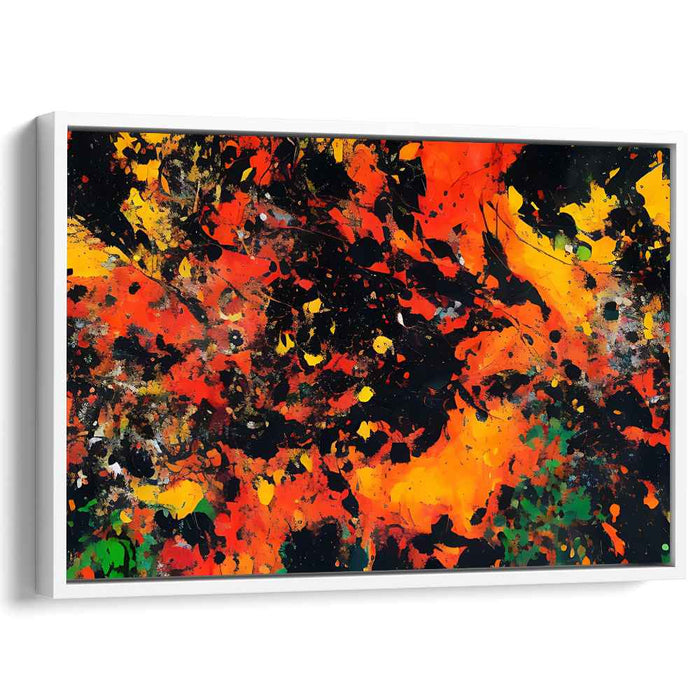 Orange Abstract Splatter #108
