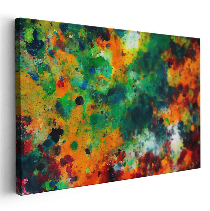 Orange Abstract Splatter #125