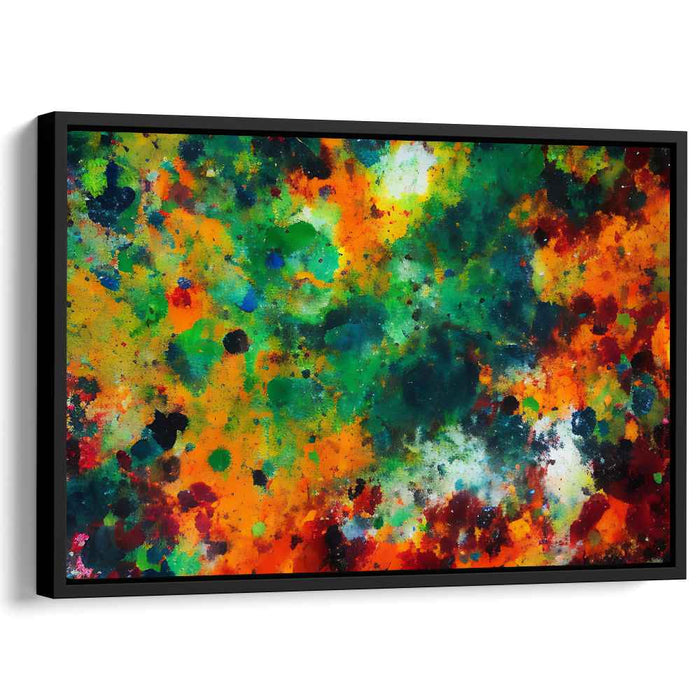 Orange Abstract Splatter #125