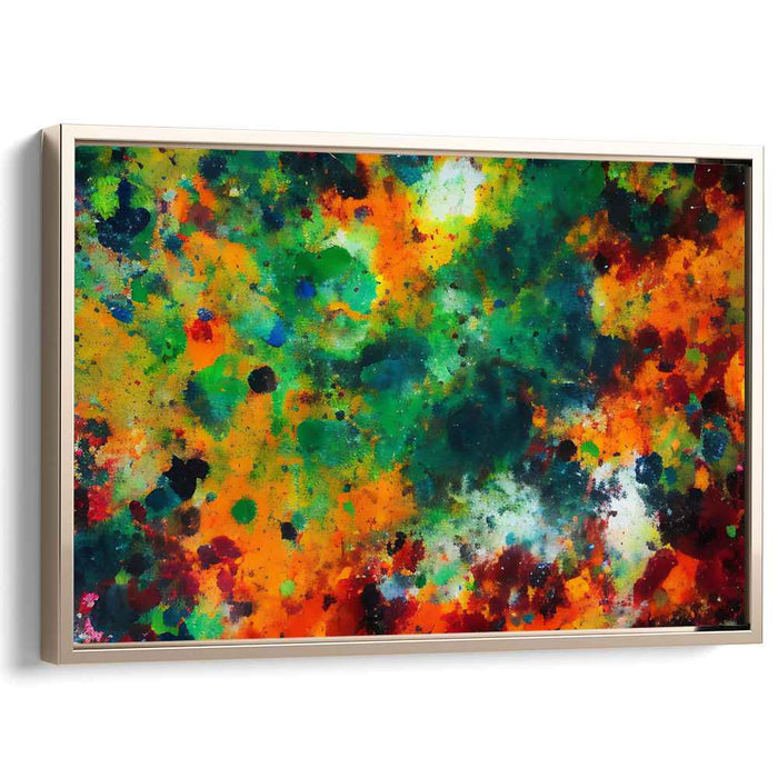 Orange Abstract Splatter #125