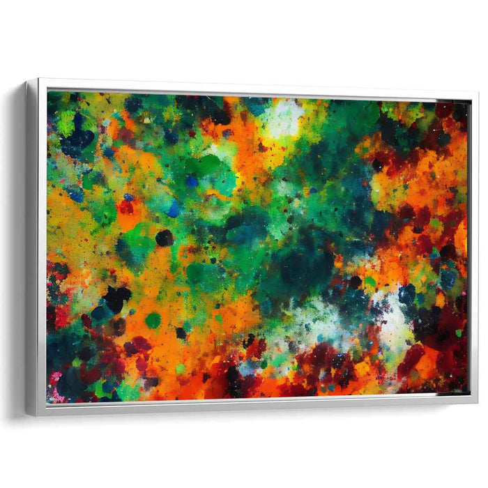 Orange Abstract Splatter #125