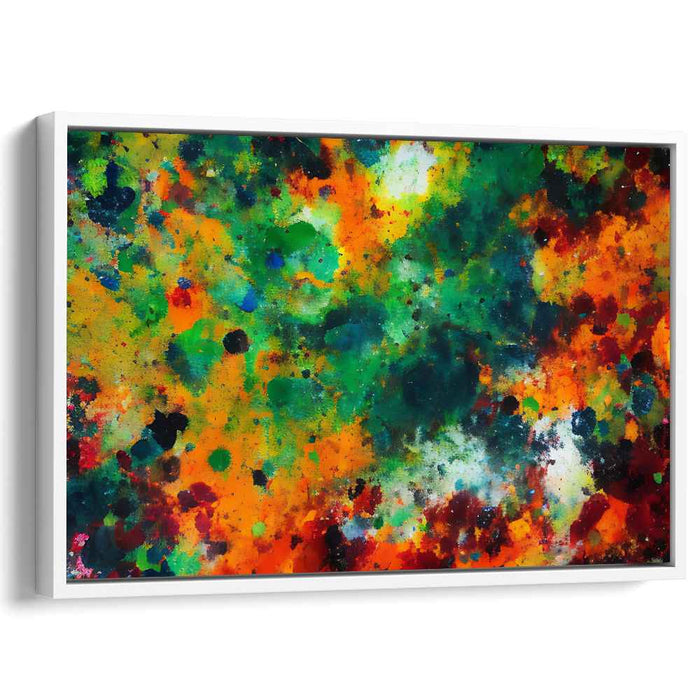 Orange Abstract Splatter #125