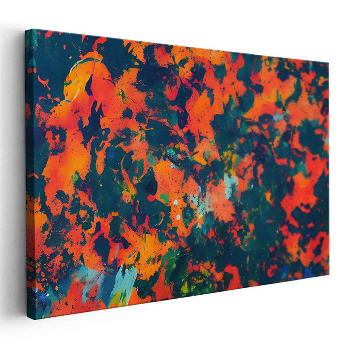 Orange Abstract Splatter #133