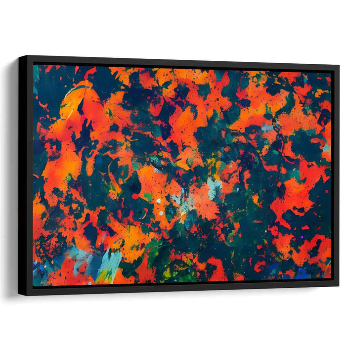 Orange Abstract Splatter #133