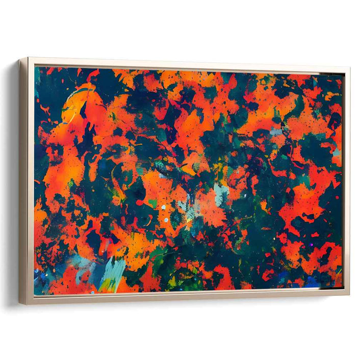 Orange Abstract Splatter #133