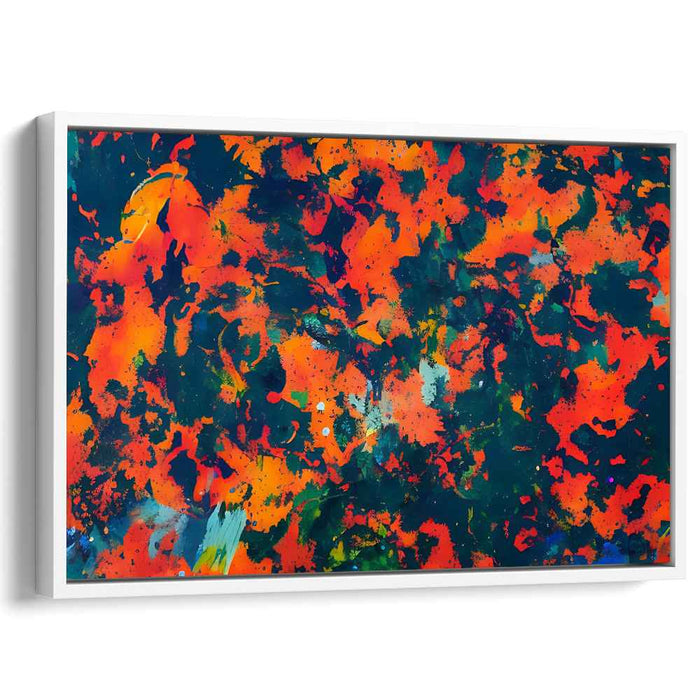 Orange Abstract Splatter #133