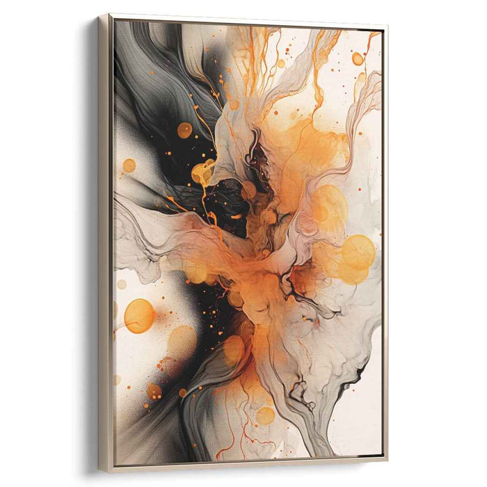 Colorful Chaos Outpour: Abstract Expressionist Canvas Art Print