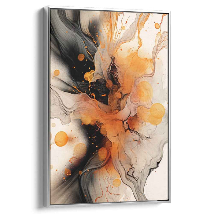 Colorful Chaos Outpour: Abstract Expressionist Canvas Art Print