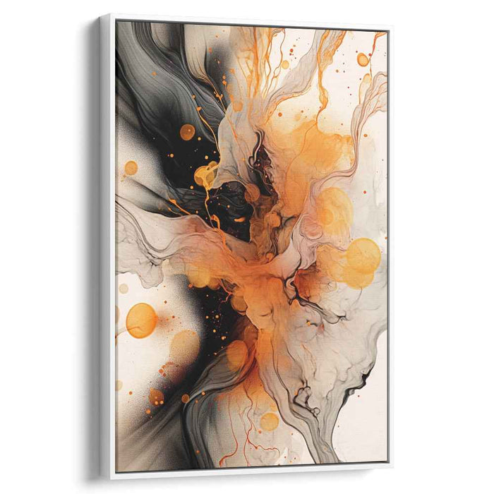 Colorful Chaos Outpour: Abstract Expressionist Canvas Art Print