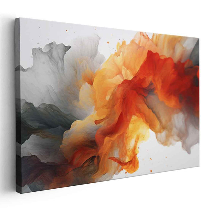 Orange and Red Abstract Swirls #002