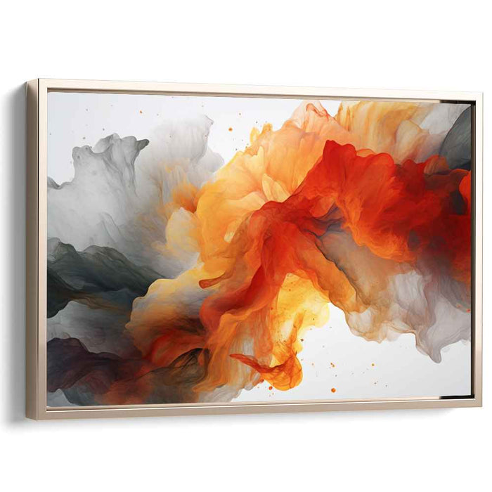 Orange and Red Abstract Swirls #002