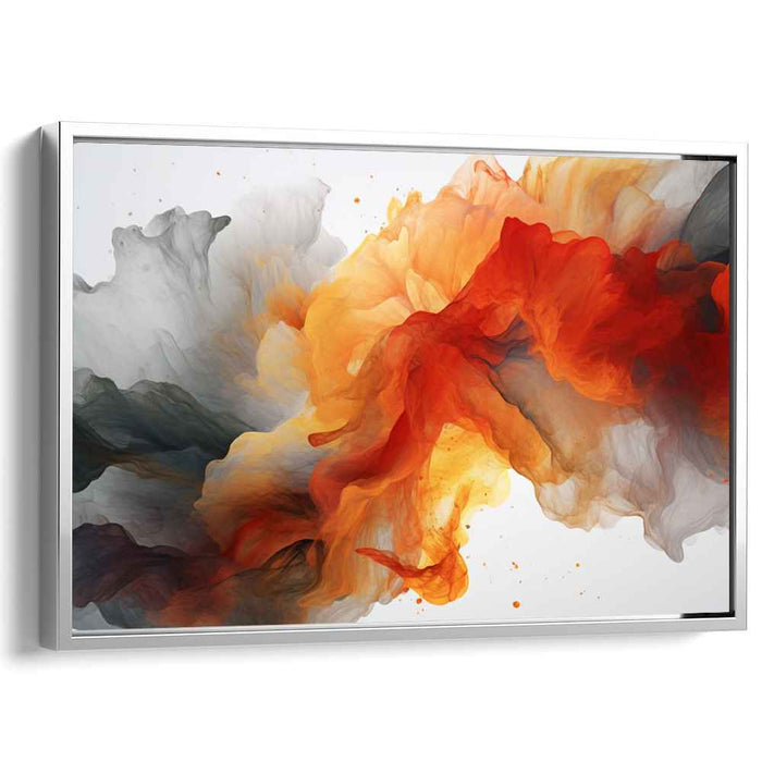 Orange and Red Abstract Swirls #002