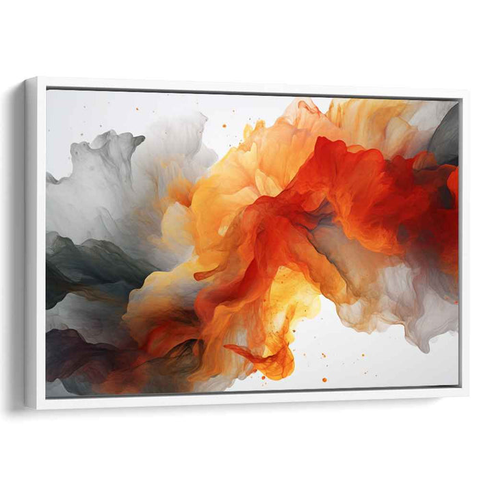 Orange and Red Abstract Swirls #002