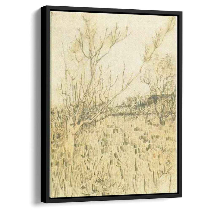 Orchard with Arles in the Background (1888) by Vincent van Gogh