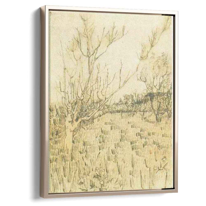 Orchard with Arles in the Background (1888) by Vincent van Gogh