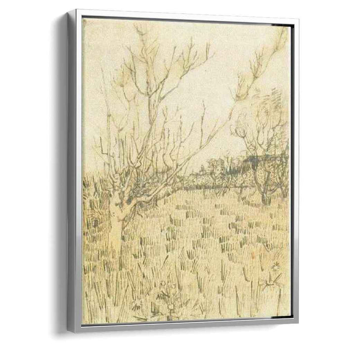 Orchard with Arles in the Background (1888) by Vincent van Gogh