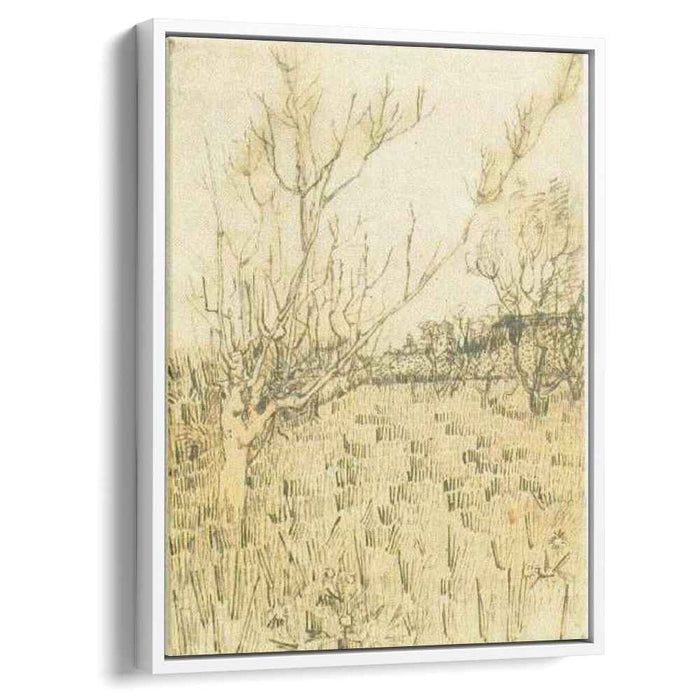 Orchard with Arles in the Background (1888) by Vincent van Gogh