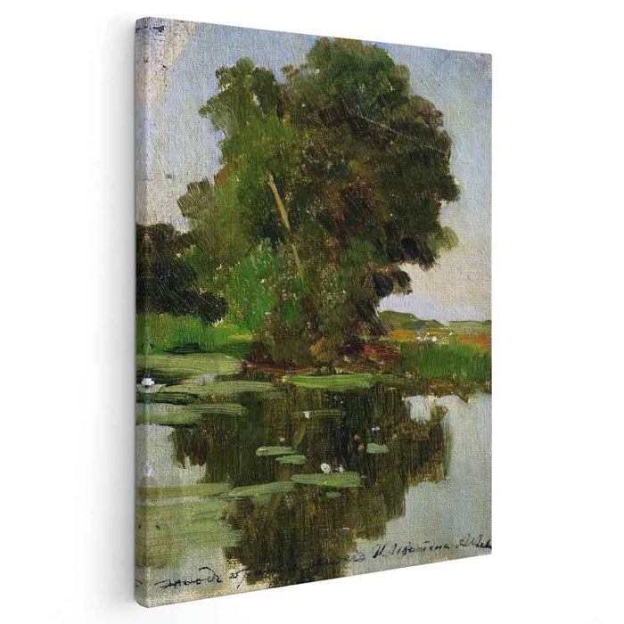 Overgrown pond by Isaac Levitan