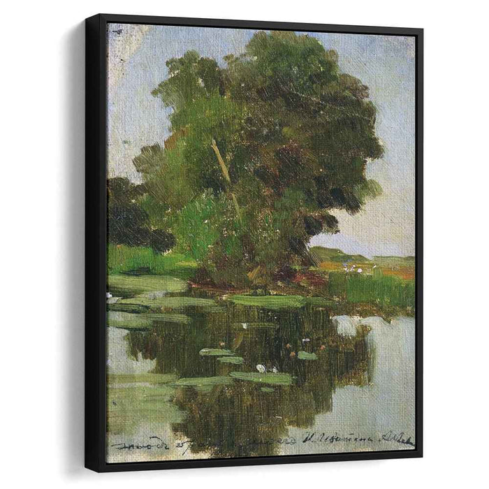 Overgrown pond by Isaac Levitan