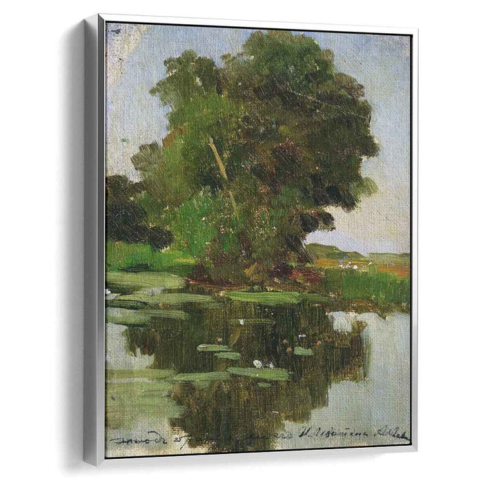 Overgrown pond by Isaac Levitan