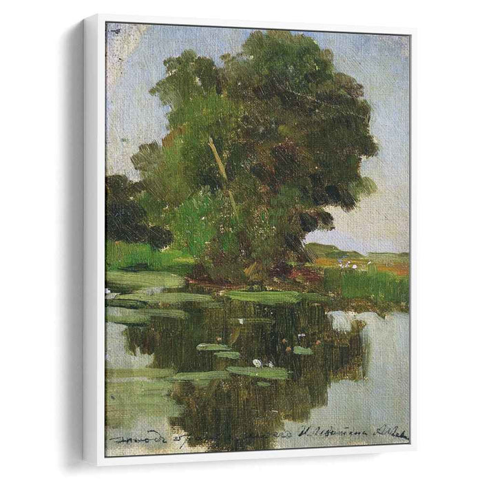 Overgrown pond by Isaac Levitan