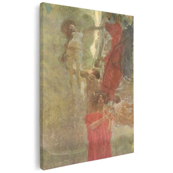 Painted composition design to medicine (1888) by Gustav Klimt