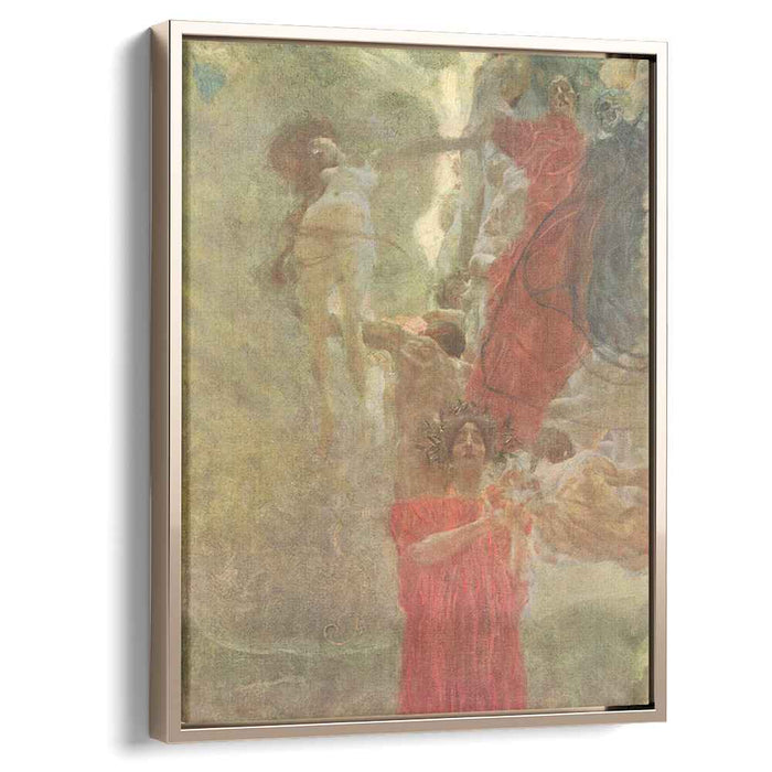 Painted composition design to medicine (1888) by Gustav Klimt