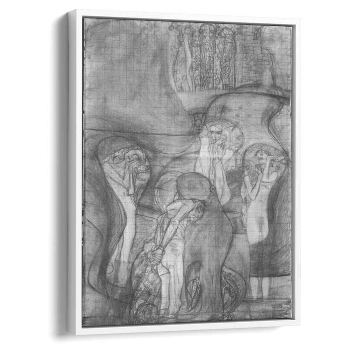 Painted composition draft Jusisprudenz (1898) by Gustav Klimt