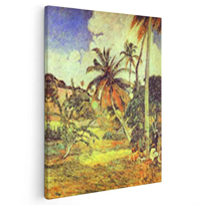 Palm trees on Martinique (1887) by Paul Gauguin