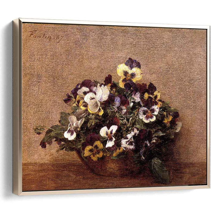 Pansies (1887) by Henri Fantin-Latour
