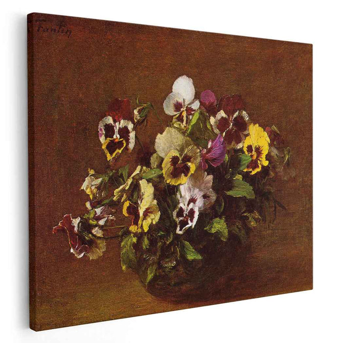 Pansies by Henri Fantin-Latour