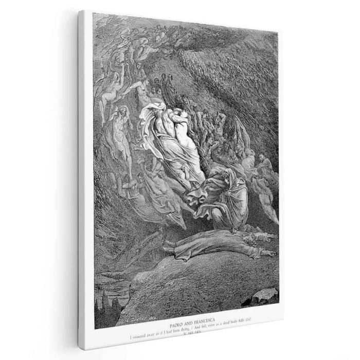 Paolo and Francesca II by Gustave Dore