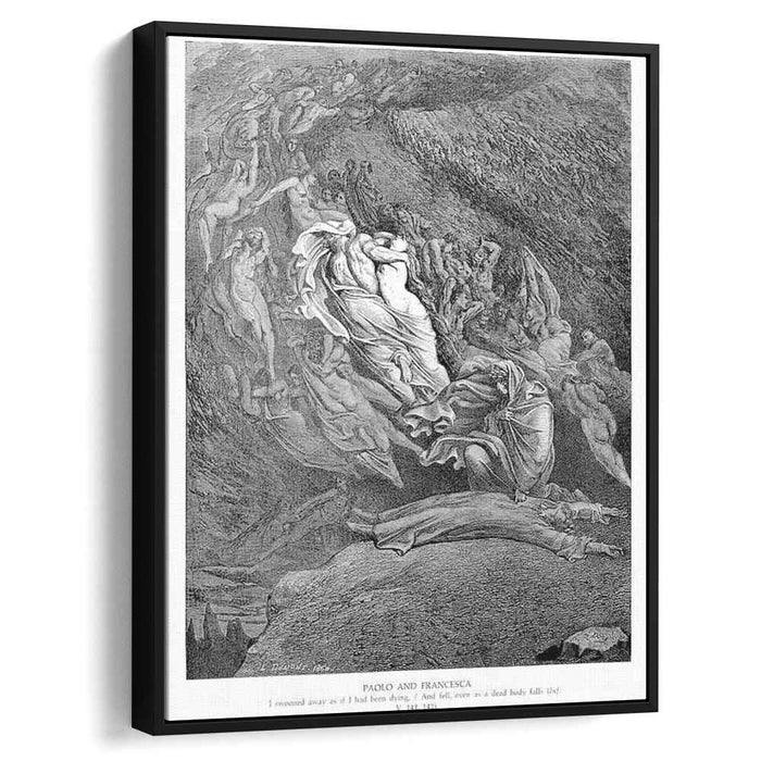 Paolo and Francesca II by Gustave Dore