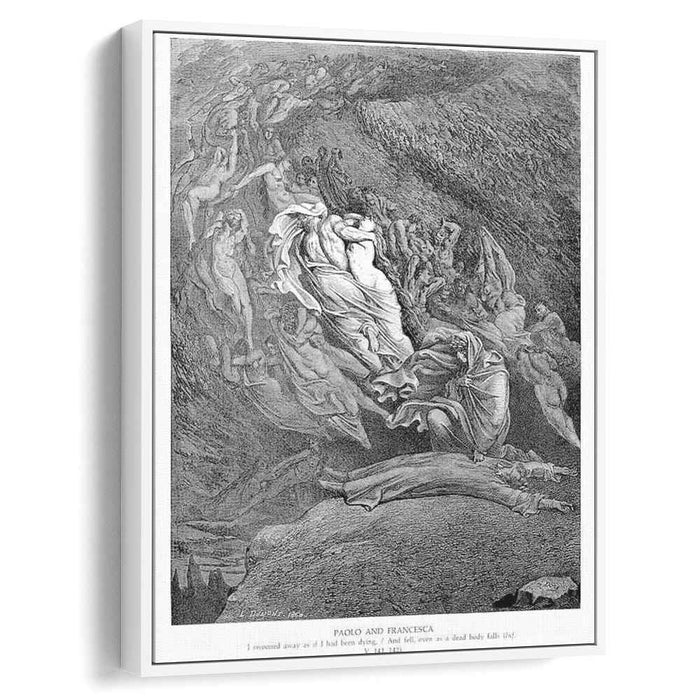 Paolo and Francesca II by Gustave Dore