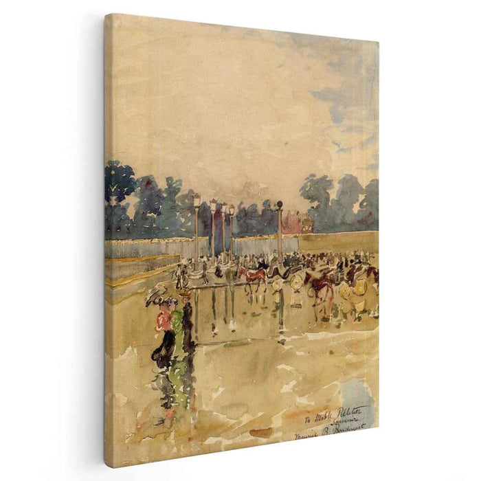 Paris Boulevard in the Rain (1893) by Maurice Prendergast