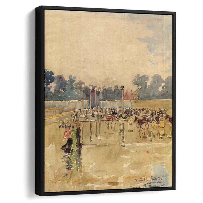 Paris Boulevard in the Rain (1893) by Maurice Prendergast