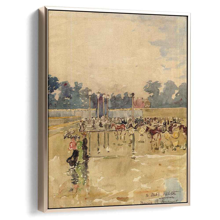 Paris Boulevard in the Rain (1893) by Maurice Prendergast