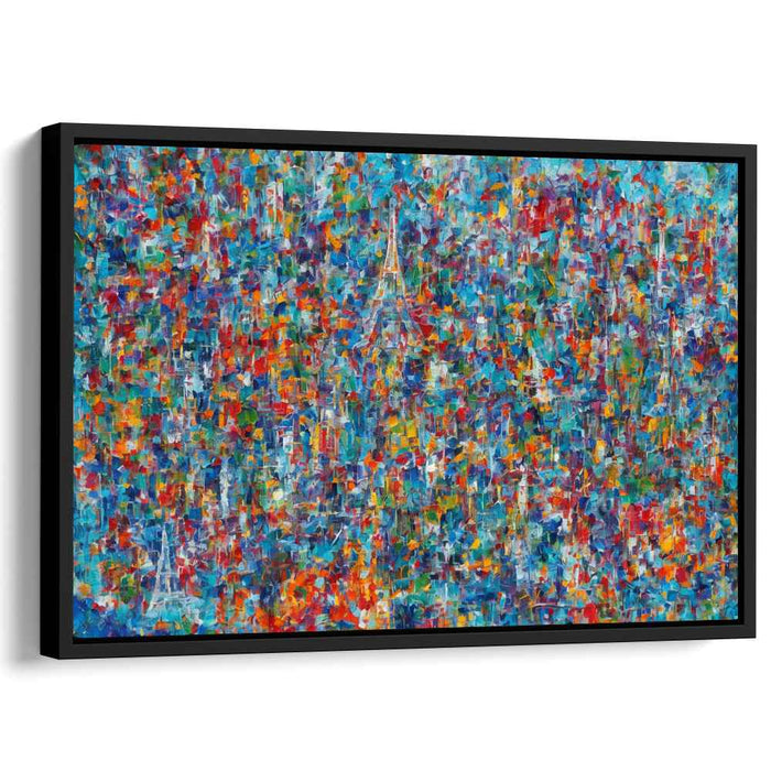 Heartstrings Unraveled: Abstract Expressionist Canvas Art Print