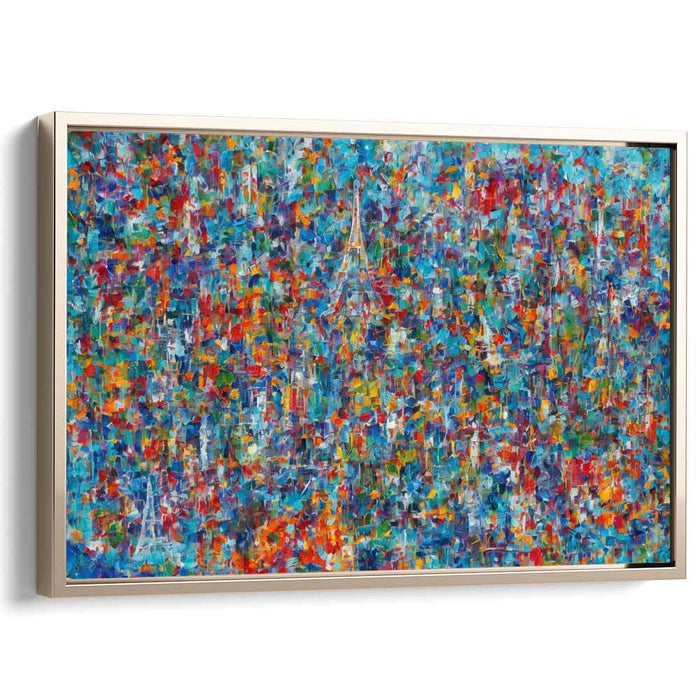 Heartstrings Unraveled: Abstract Expressionist Canvas Art Print
