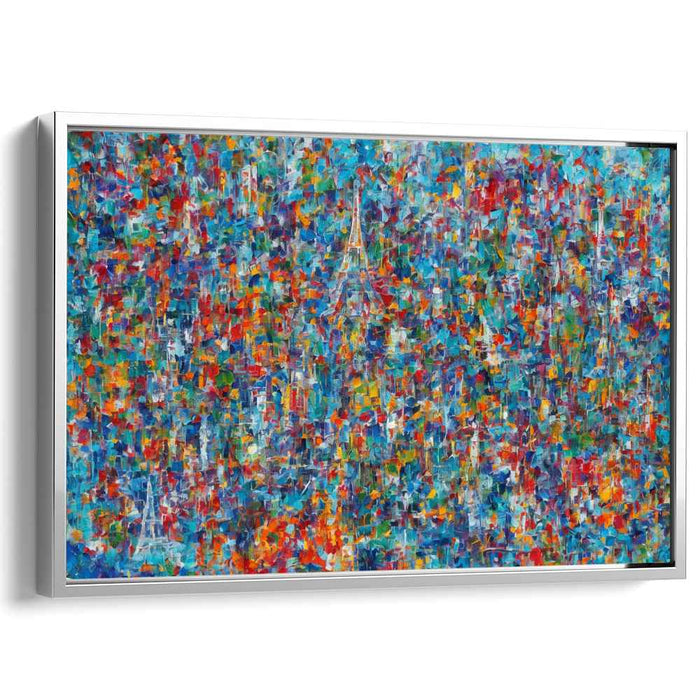 Heartstrings Unraveled: Abstract Expressionist Canvas Art Print