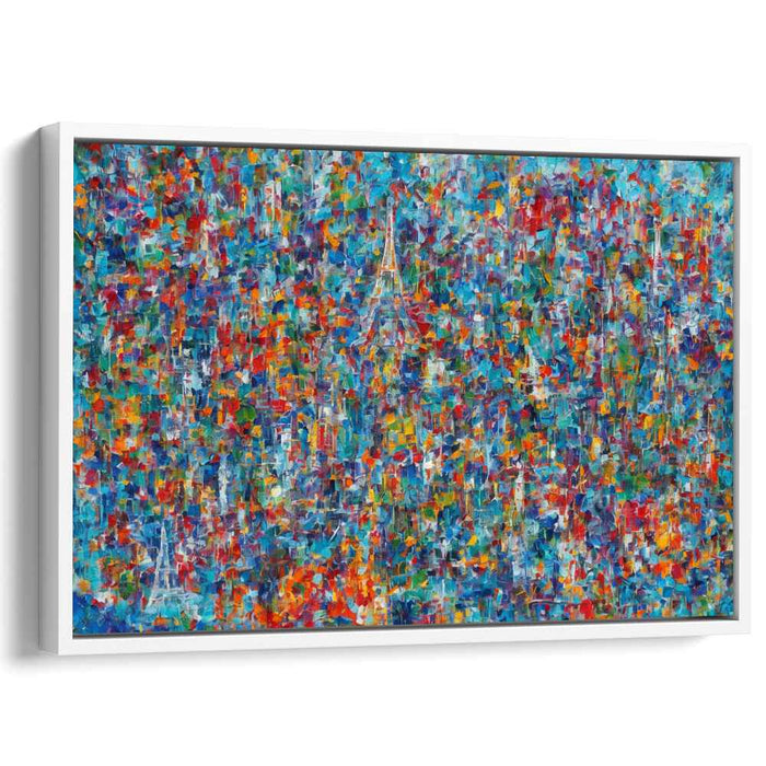Heartstrings Unraveled: Abstract Expressionist Canvas Art Print